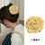 Retro Charm Plaid Flower Pattern Hair Claws for Women