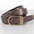 Women's Narrow Cowhide Belt with Retro Vintage Appeal