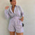Pure Color Long Sleeve and Pocket Shorts 2-Piece Outfit