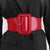 Elastic Solid Color Women's Wide Belt with Square Buckle