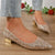 Women's Glittering Sequin Pointed-Toe Low Heel Pumps Shoes
