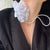 Oversized Rose Flower Collar Necklace for Women