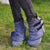 Women's Wedge Heel Ankle Boots with Side Buckles and Zippers