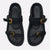 Women's Double-strap Round Toe Flat Sandals with Buckle