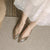 Women's Textured Finish Pointed-toe Flat Slip-on Shoes