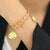 Lucky Four Leaf Clover Charm with Beads Chain Bracelets