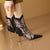 Sequined Rhinestone Mesh Embellished High Heels Pumps Shoes