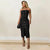 2Pcs Women's Strapless Eyelet Lace-Up Crop Top with Matching Skirt Set