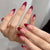 Reusable Press-on Nails with Classic White French Tip Design