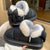 Winter Plush Short Ankle Snow Boots with Bow Knot Decor