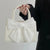 Women's Cute Large Bow Decor Top Handle Small Square Handbag