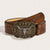 Western Cowboy Style Embossed Vintage Cow Head Design Buckle Belts