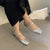 Women's Retro Square Toe Ballet Flat Shoes