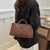 Women's Crocodile Pattern PU Leather Top Handle Shoulder Bag