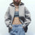 Women's Oversized Hooded Zip-Up Long Sleeve Loose Jacket