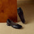 Modern Flair Woven Ballet Flats with Low Heel and Square Toe Design