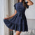 Polka Dot Dress with Chic Butterfly Sleeve Style for Women