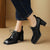 Timelessly Elegant Women's Genuine Leather Lace-up High Heels Shoes