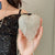 Women's Mini Heart-shaped Rhinestone Tassel Evening Bag
