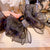 Sparkling Rhinestone Hair Claws with Elegant Bowknot Mesh Details