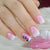 DIY-Friendly 24Pcs Short Square Fake Nails with Glue Set
