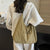 Spacious Solid Color Women's Soft Cloth Shoulder Bags