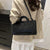Women's Crocodile Pattern PU Leather Top Handle Shoulder Bag