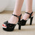 Sweet Lace High Heel Costume Shoes with Bow Accent