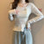 Casual Ruffled Bow-Accent Long Sleeve Sweater for Women