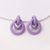Majestic Purple Enchantment Women's Fashion Earrings