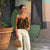Summer-Perfect Deep V-Neck Sleeveless Pleated Top for Women