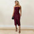 2Pcs Women's Strapless Eyelet Lace-Up Crop Top with Matching Skirt Set