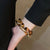 Leopard Print Necklace, Earrings, and Bracelet Jewelry Set