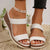 Summer Ready Bohemian Style Woven Wedge Sandals for Women