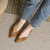 Women's Textured Finish Pointed-toe Flat Slip-on Shoes