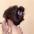 Retro Glam Embroidered Butterfly Hair Claws with Sparkling Rhinestones