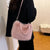 Plush Faux Fur Top Handle Crossbody Shoulder Bags for Women