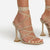 Women's Strappy Lace-Up High Heel Sandals with Square Toe Elegance