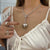 Chained Heart Statement Necklace