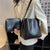 Soft PU Leather Retro Shoulder Tote Bag with Purse Set