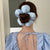 Oversized Flower-shaped Elastic Hair Scrunchies for Daily Wear