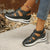 Hollow-Out Summer Breathable Pump Sandals with Loop Closure
