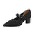 Women's Casual Knitted Pointed-Toe Shoes with Thick High Heels