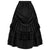 Gothic Vintage Ruffled High-Waisted Long Victorian Skirt
