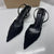 Women's Embroidered Mesh Pointed-Toe Mid-Heel Pumps