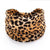 Women's Fierce Leopard Print Wide-Side Elastic Headbands