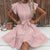Polka Dot Dress with Chic Butterfly Sleeve Style for Women