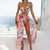3 Pieces Floral Print High Waist Swimsuit with Beach Skirt