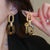 Leopard Print Necklace, Earrings, and Bracelet Jewelry Set