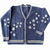 Star Embroidered Knitted Cardigan Sweater
